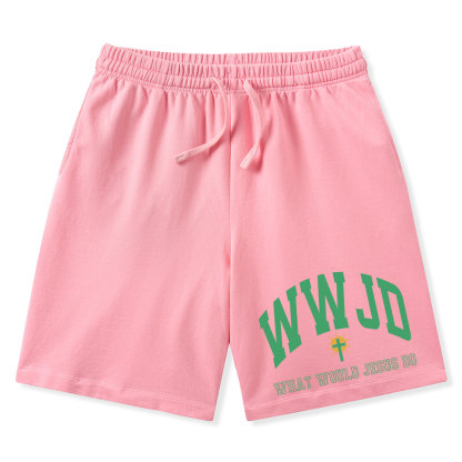 What Would Jesus Do Christian Washed Shorts