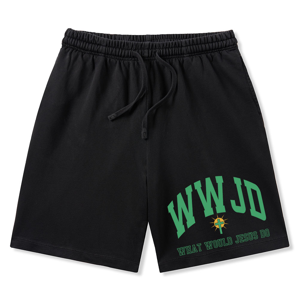 What Would Jesus Do Christian Washed Shorts