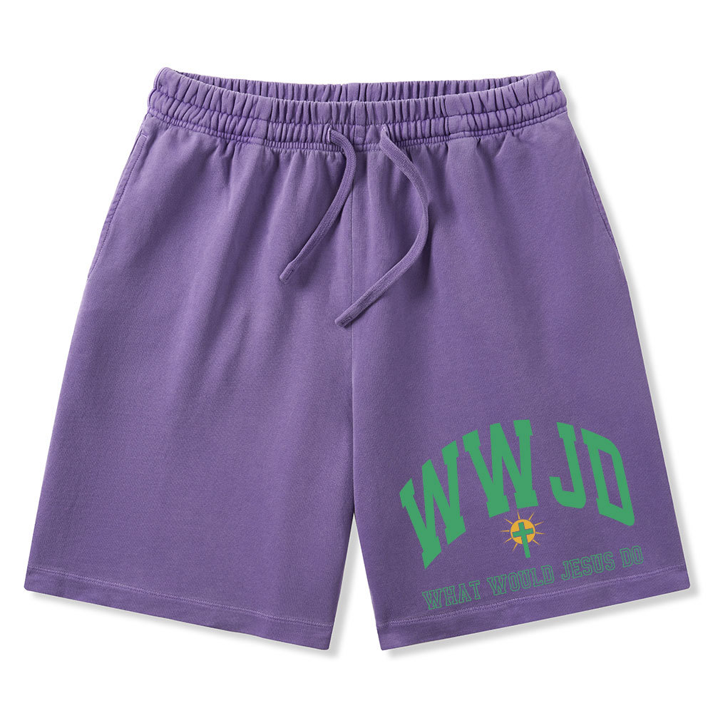 What Would Jesus Do Christian Washed Shorts