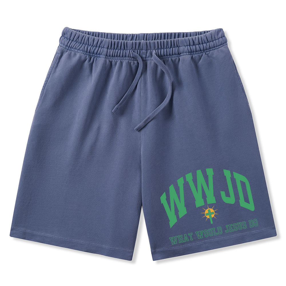 What Would Jesus Do Christian Washed Shorts