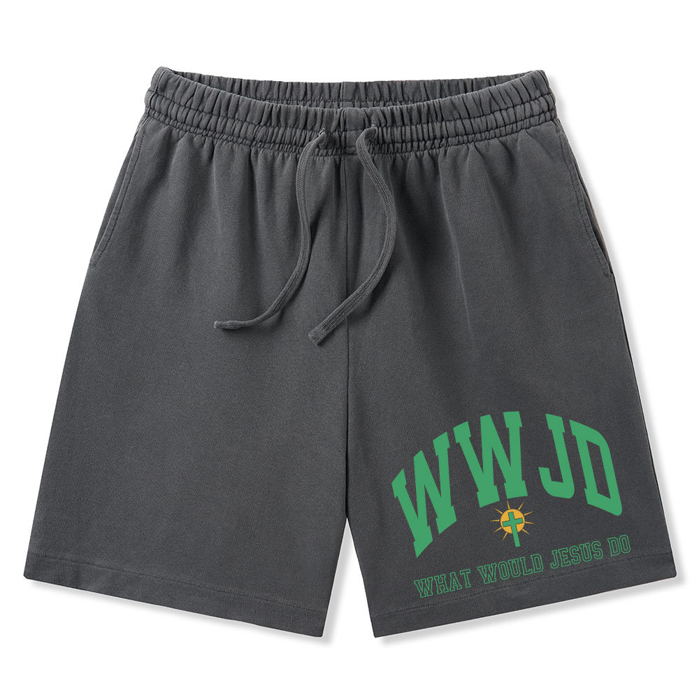 What Would Jesus Do Christian Washed Shorts