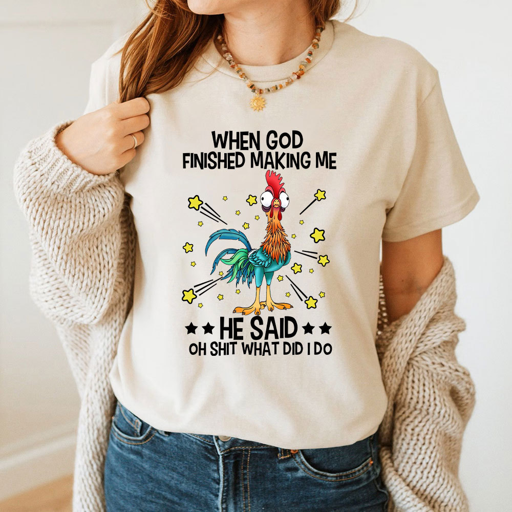 When God Finished Making Me Christian T-Shirt