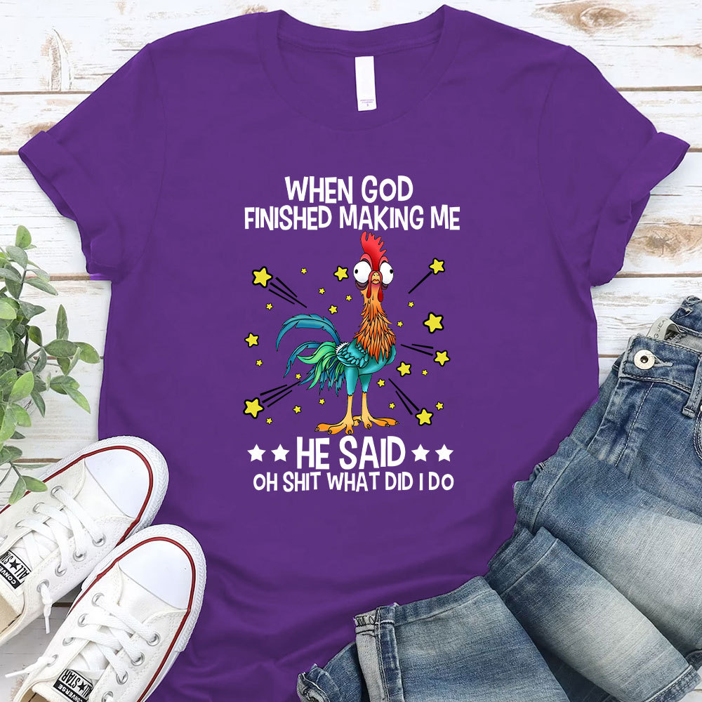 When God Finished Making Me Christian T-Shirt