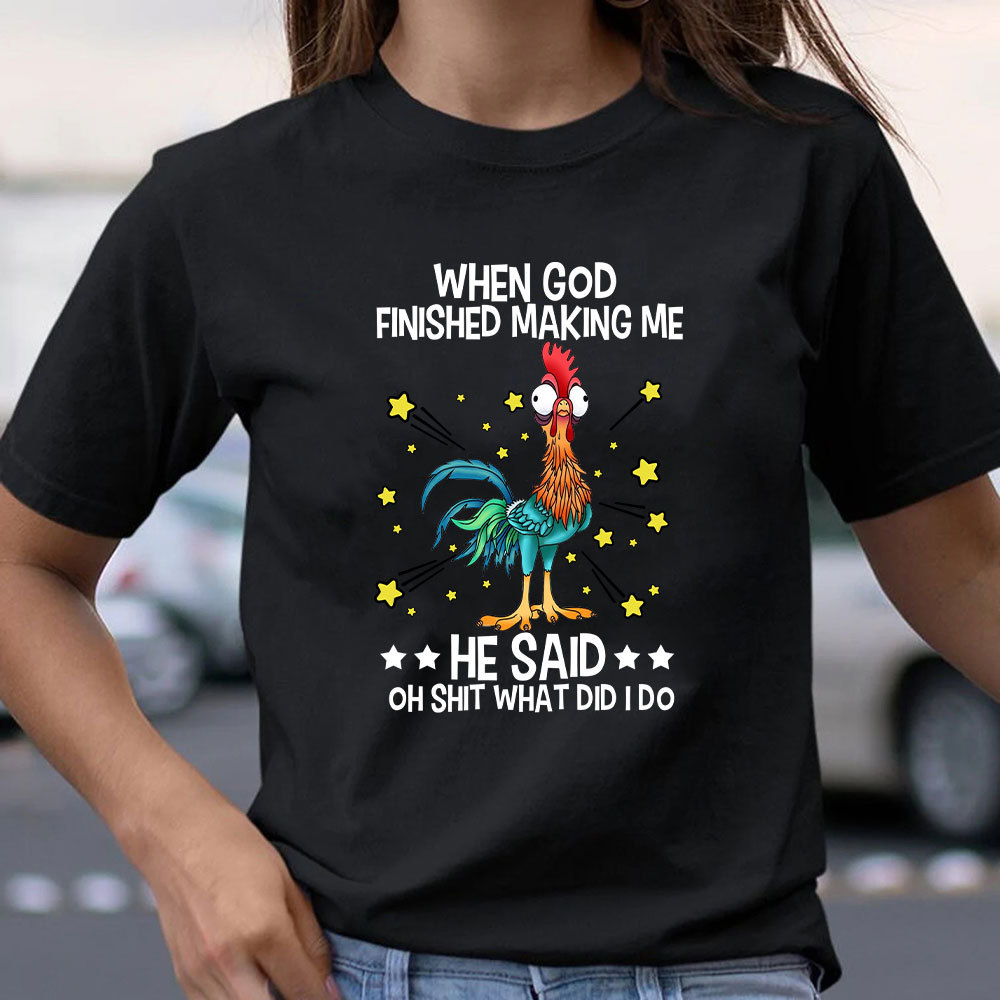 When God Finished Making Me Christian T-Shirt