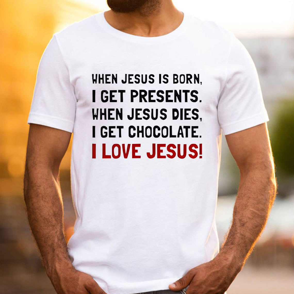 When Jesus Is Born I Get Presents Christian T-Shirt