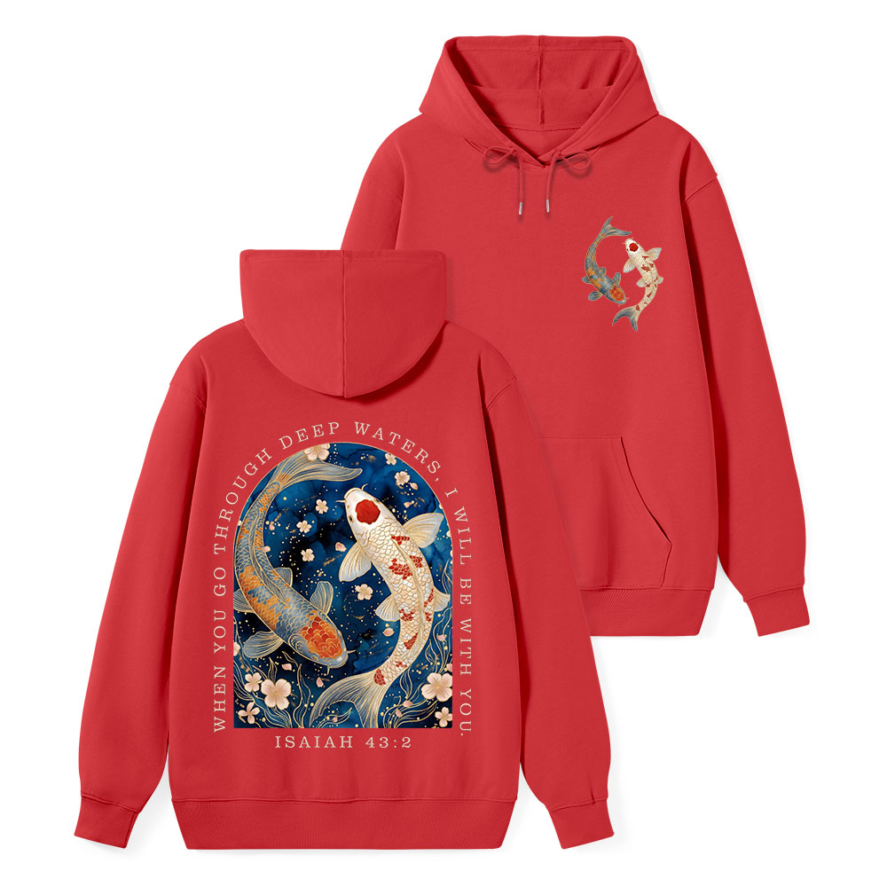 When You Go Through Deep Water Classic Christian Hoodie