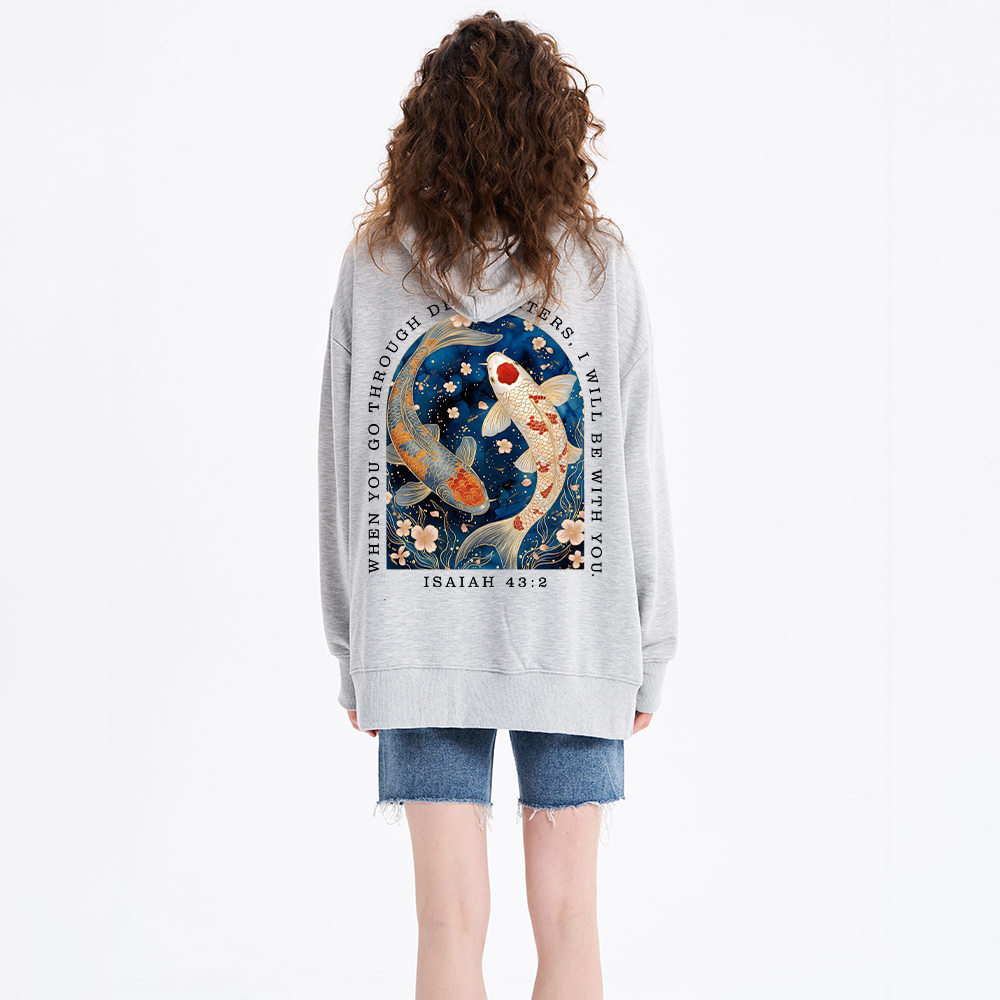 When You Go Through Deep Water Classic Christian Hoodie