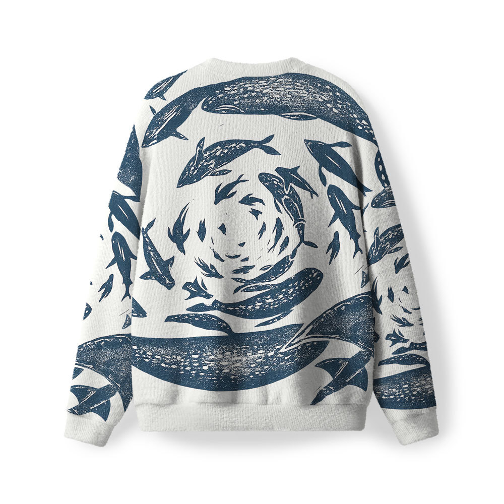 When You Go Through Deep Water Furry Christian Lightweight Sweater