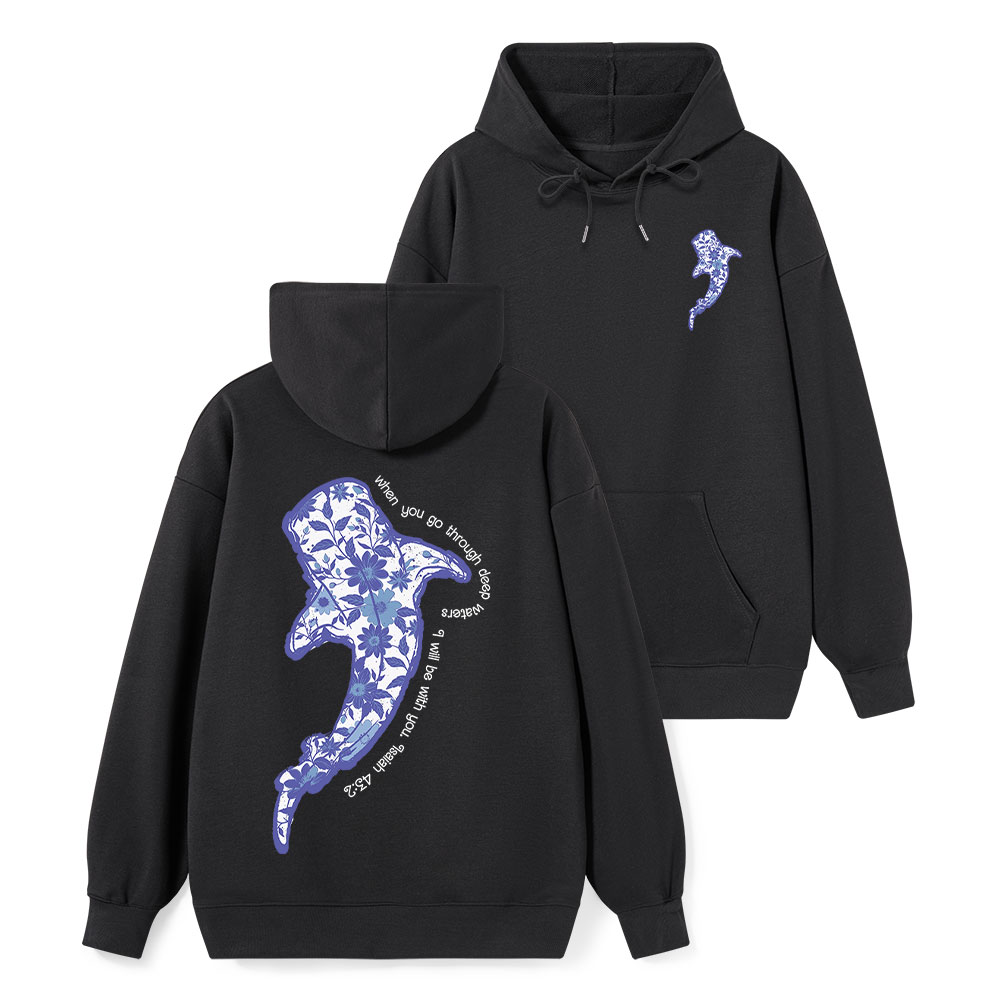 When You Go Through Deep Waters Christian Classic Hoodie