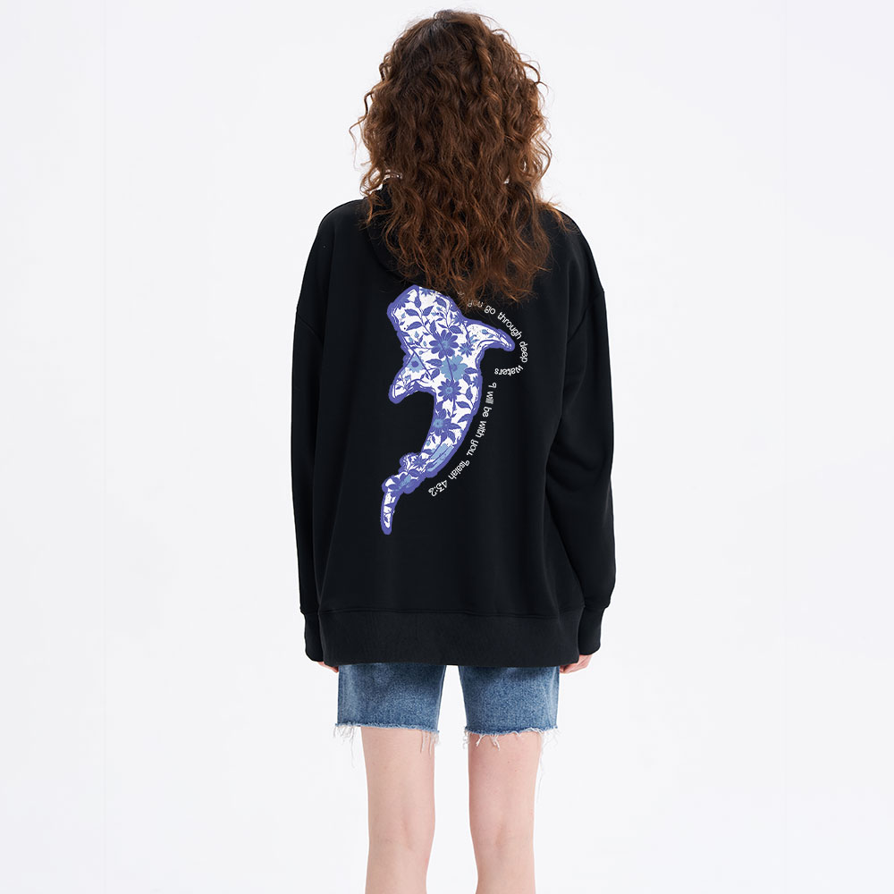 When You Go Through Deep Waters Christian Classic Hoodie