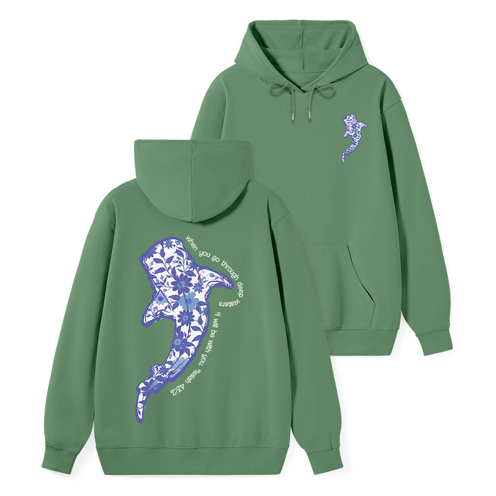 When You Go Through Deep Waters Christian Classic Hoodie