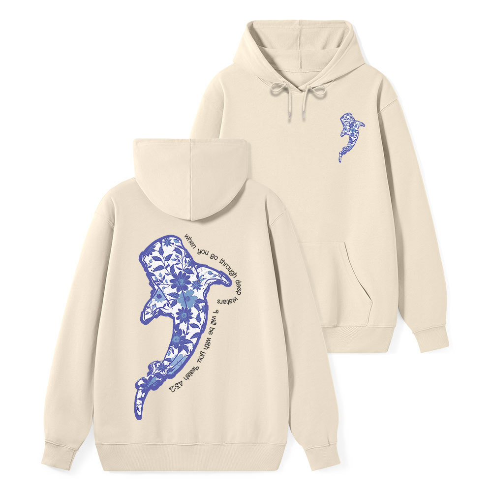 When You Go Through Deep Waters Christian Classic Hoodie