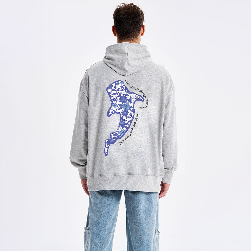 When You Go Through Deep Waters Christian Classic Hoodie