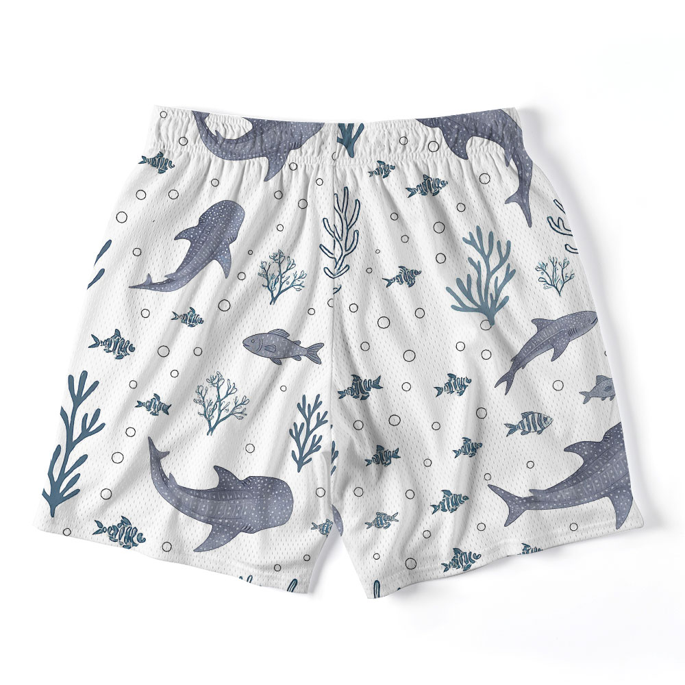 When You Go Through Deepl Waters Christian Mesh Shorts