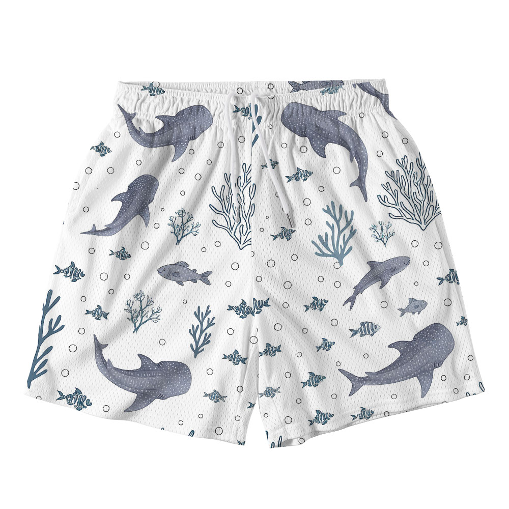 When You Go Through Deepl Waters Christian Mesh Shorts