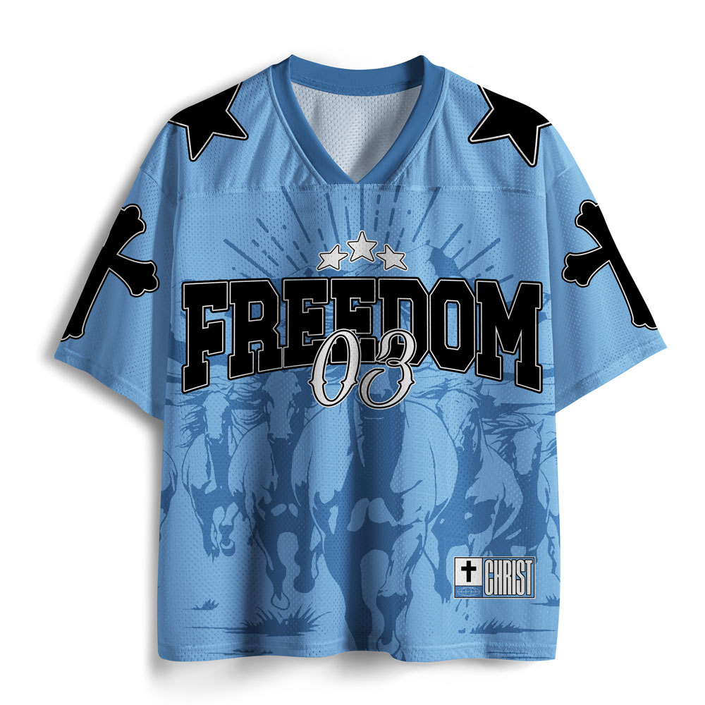 Where The Spirit Is There Is Freedom Christian Mesh Jersey