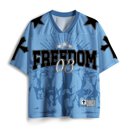 Where The Spirit Is There Is Freedom Christian Mesh Jersey