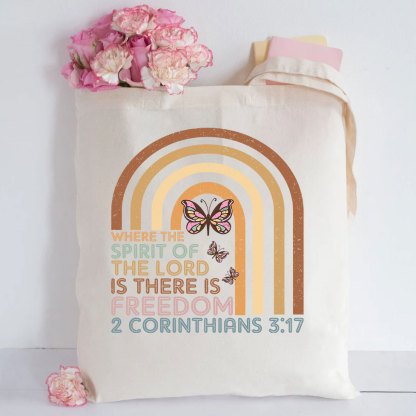 Where The Spirit Of The Lord Christian Tote Bag