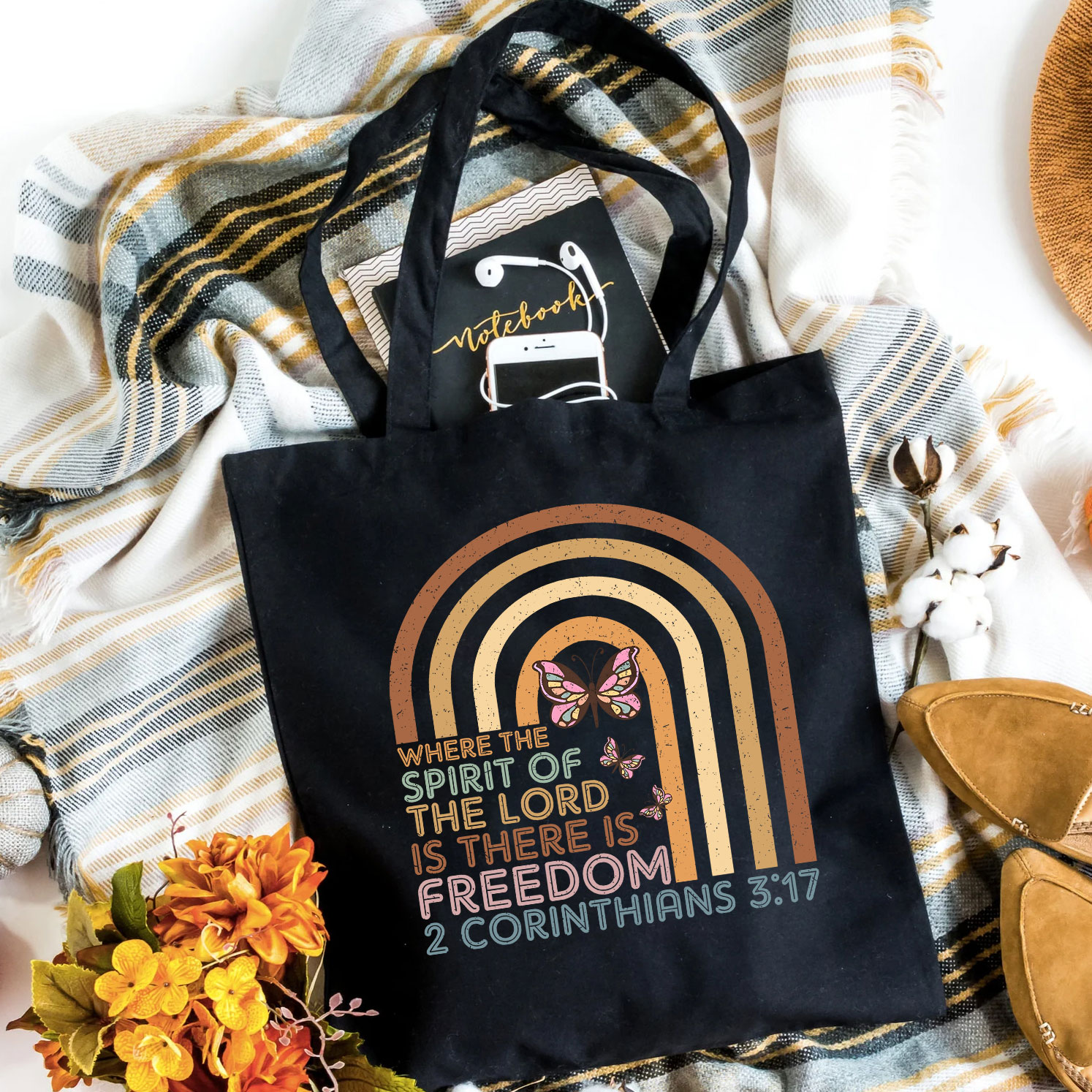 Where The Spirit Of The Lord Christian Tote Bag