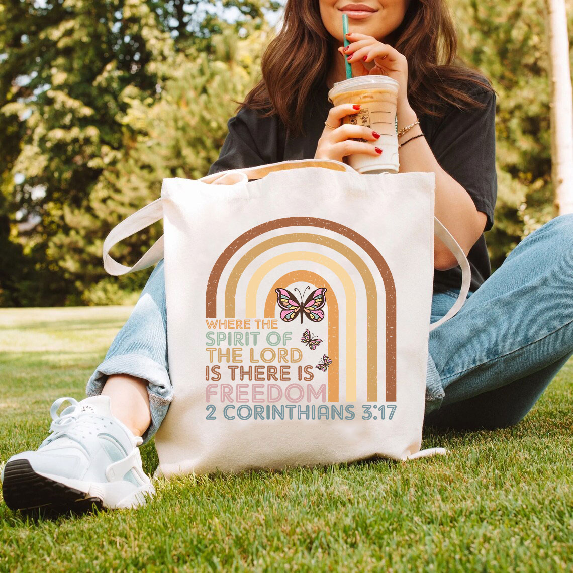 Where The Spirit Of The Lord Christian Tote Bag