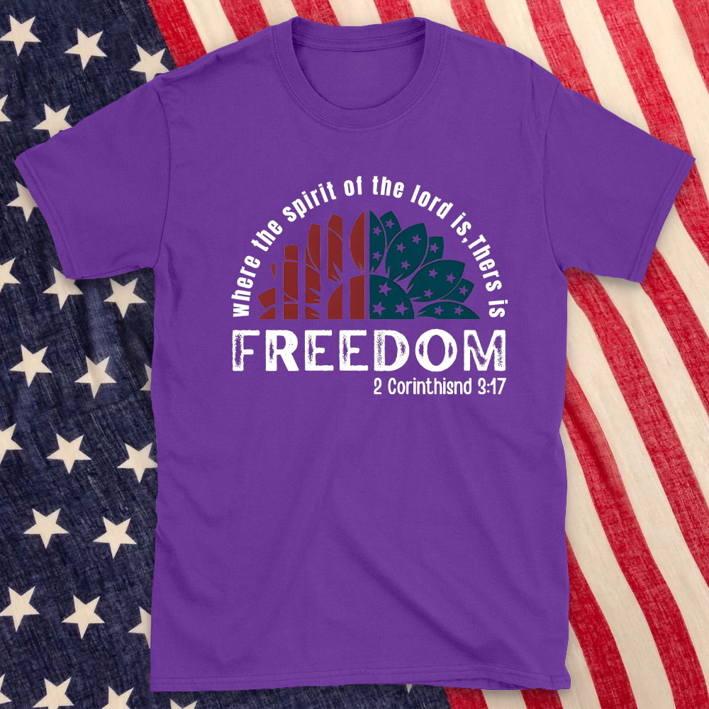 Where The Spirit Of The Lord Is Christian Washed T-Shirt