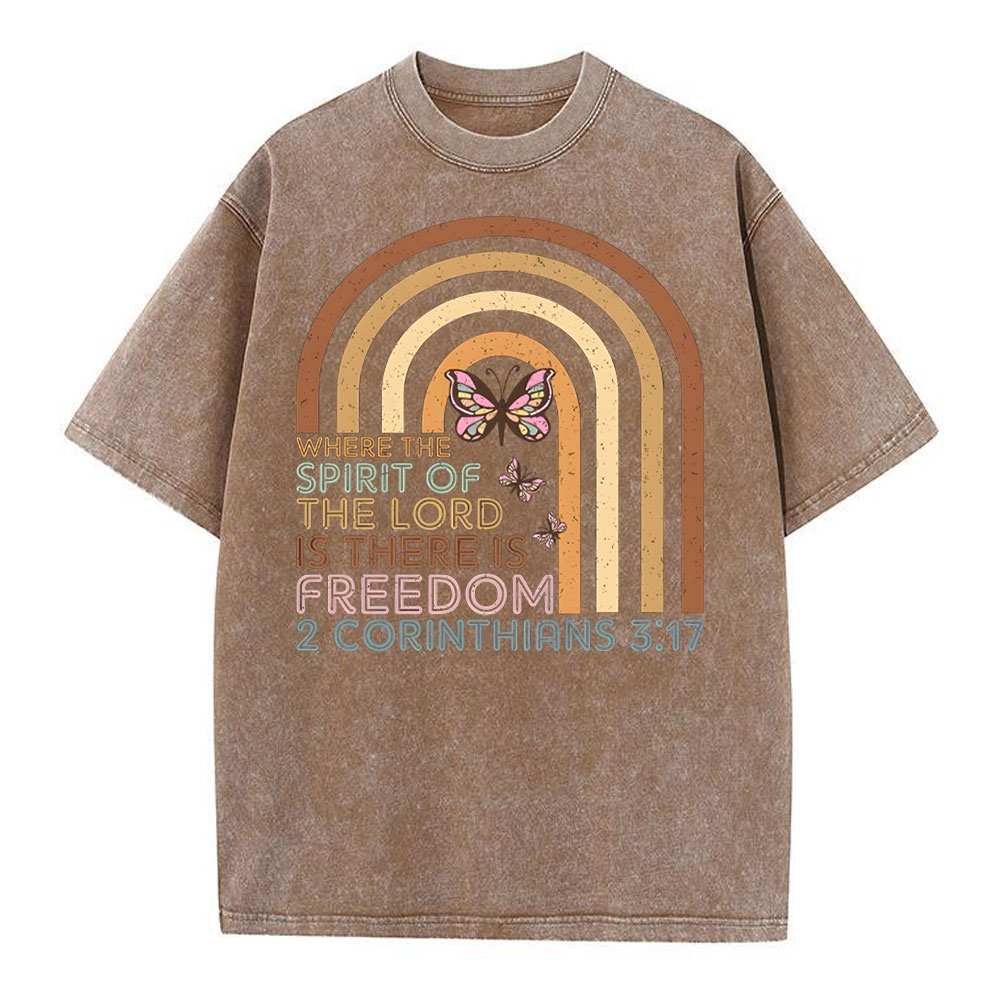 The Spirit Of The Lord Is there Is Freedom Christian T Shirt