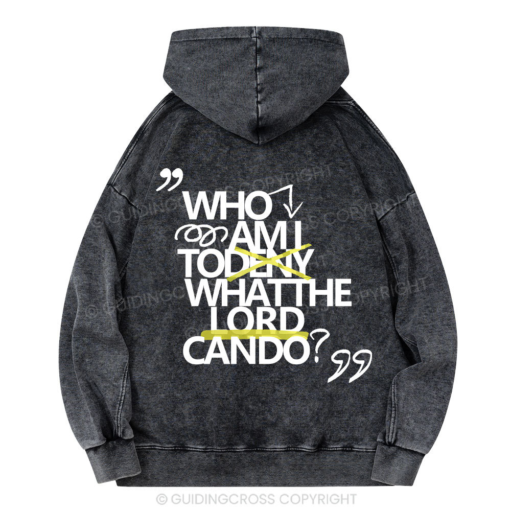 Who Am I Christian Washed Hoodie 