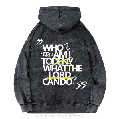 Who Am I Christian Washed Hoodie 