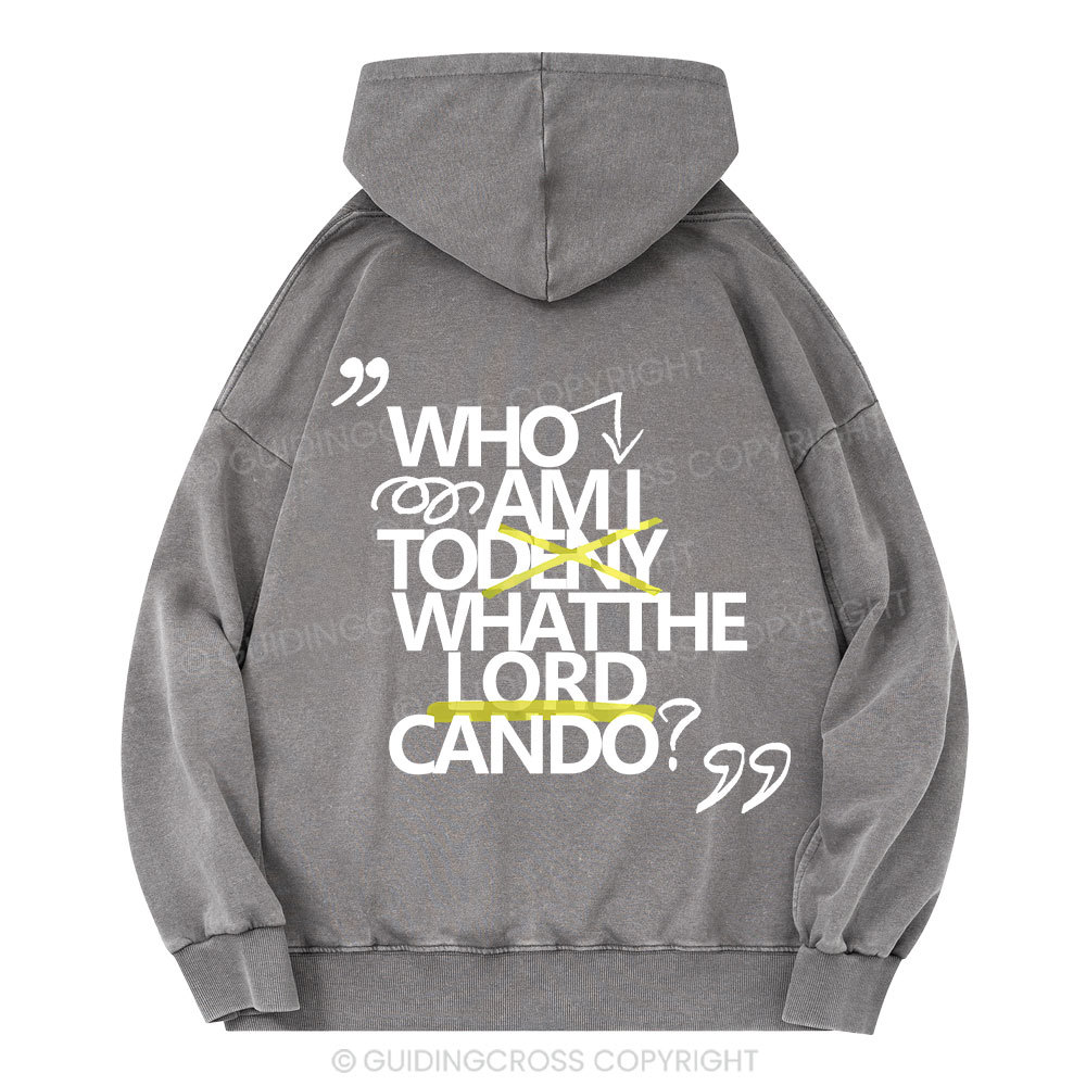 Who Am I Christian Washed Hoodie 