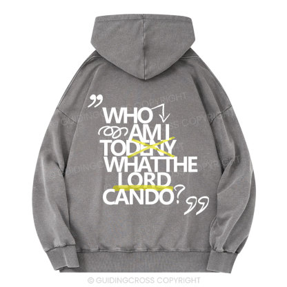 Who Am I Christian Washed Hoodie 