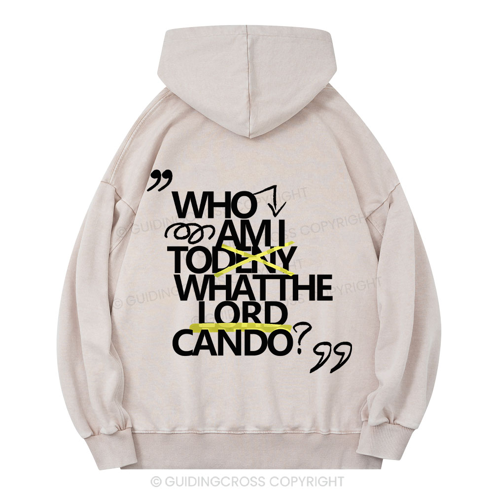 Who Am I Christian Washed Hoodie 