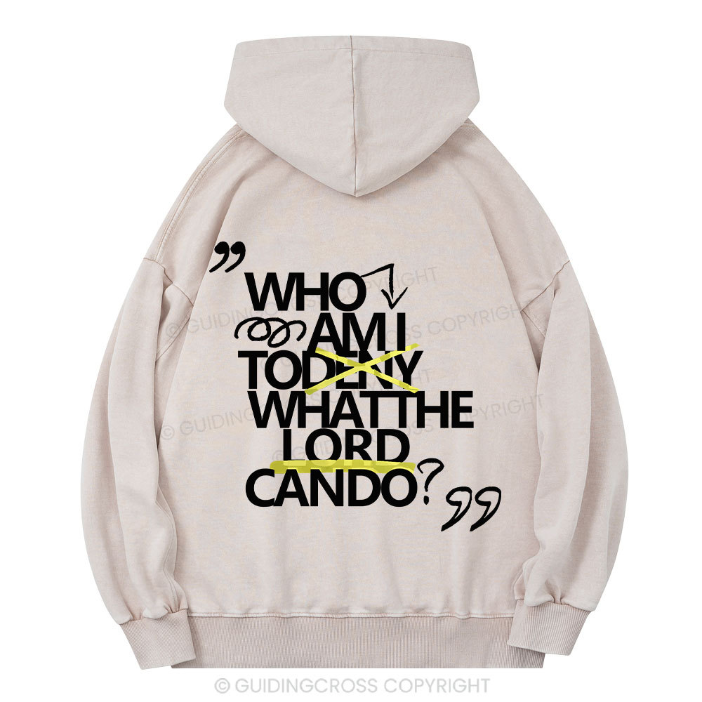 Who Am I Christian Washed Hoodie 