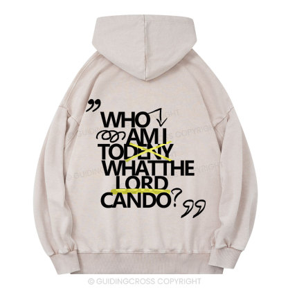 Who Am I Christian Washed Hoodie 