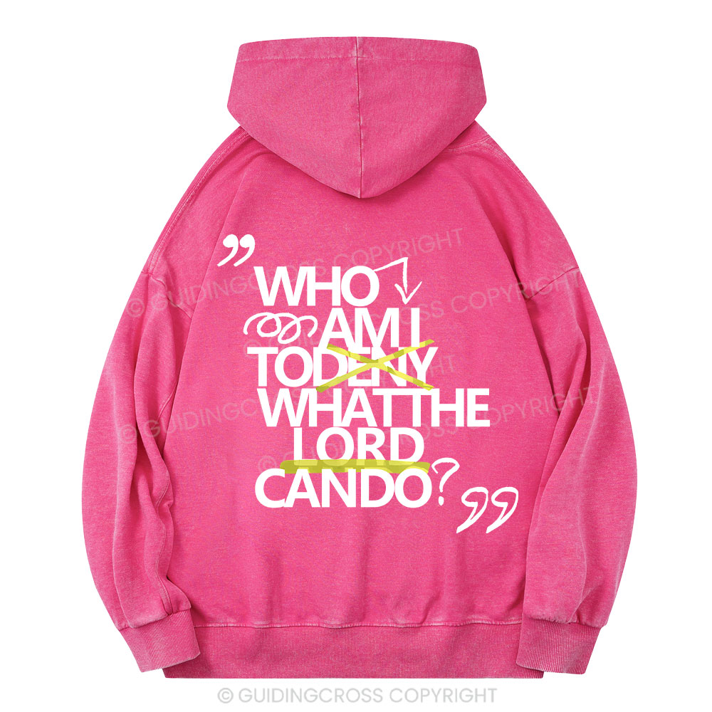 Who Am I Christian Washed Hoodie 