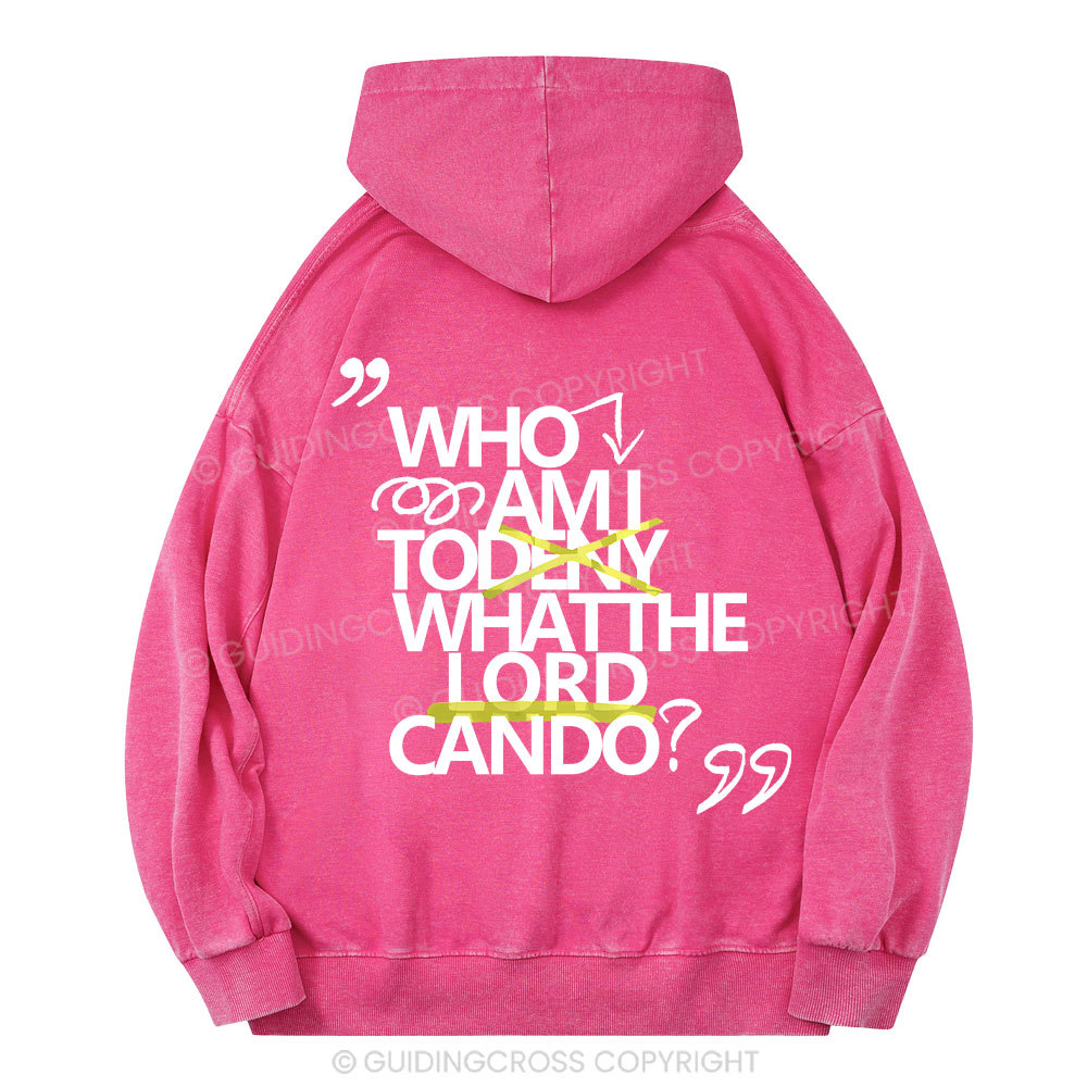 Who Am I Christian Washed Hoodie 