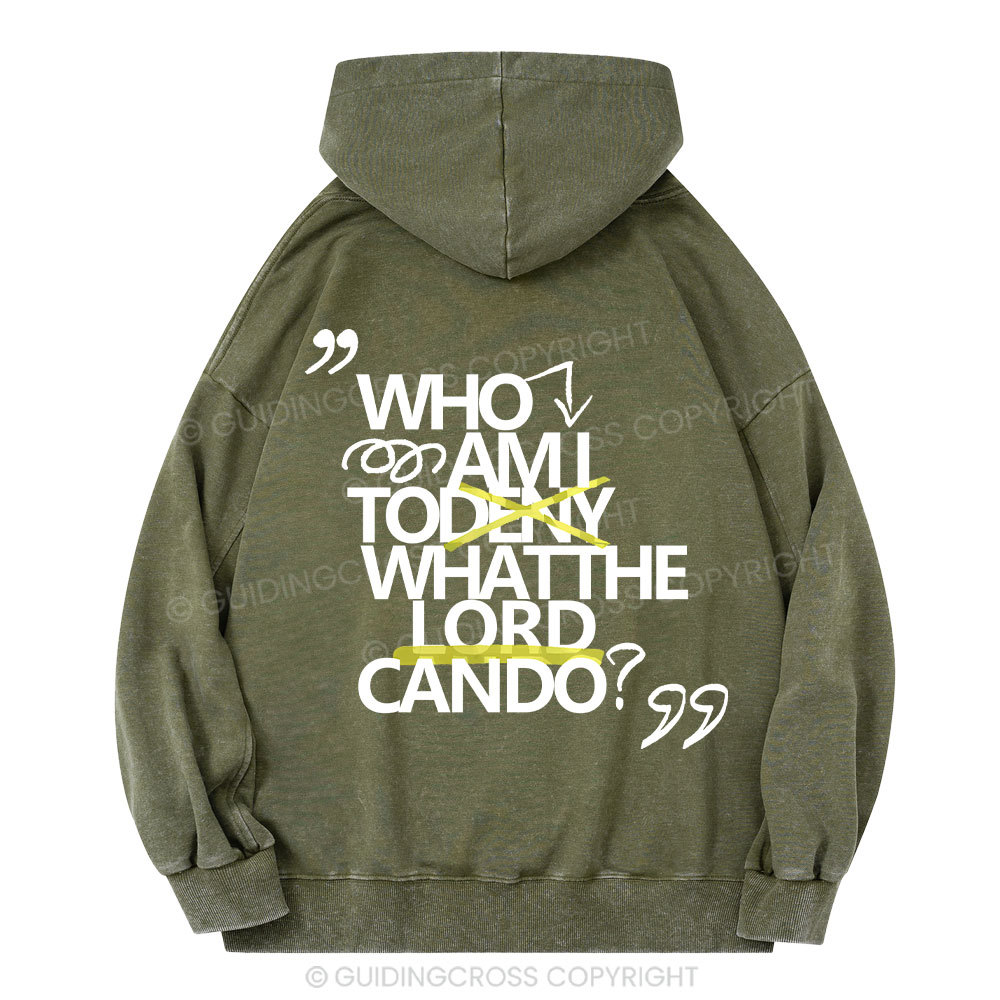 Who Am I Christian Washed Hoodie 