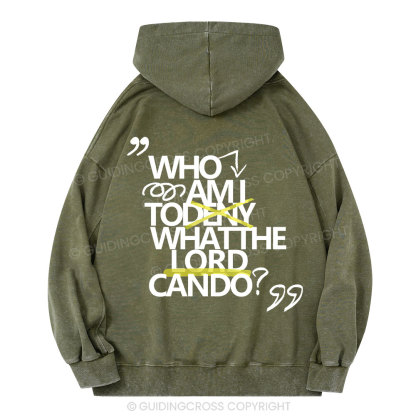 Who Am I Christian Washed Hoodie 