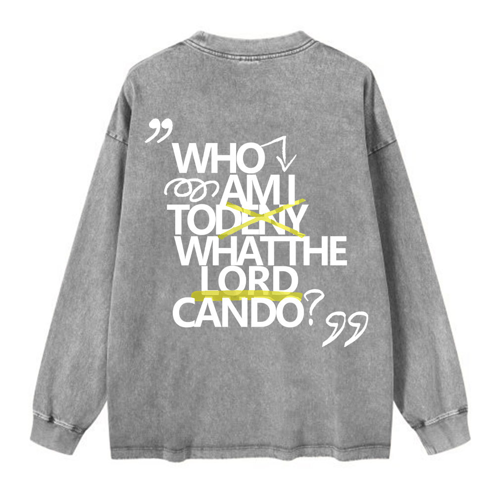 Sample Washed Long Sleeve T-Shirt Sale - GuidingCross