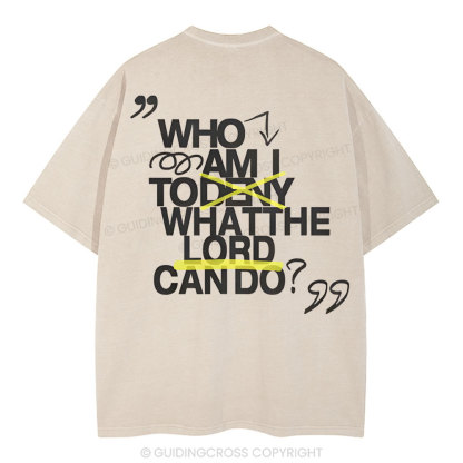 Who Am I Christian Washed T-Shirt