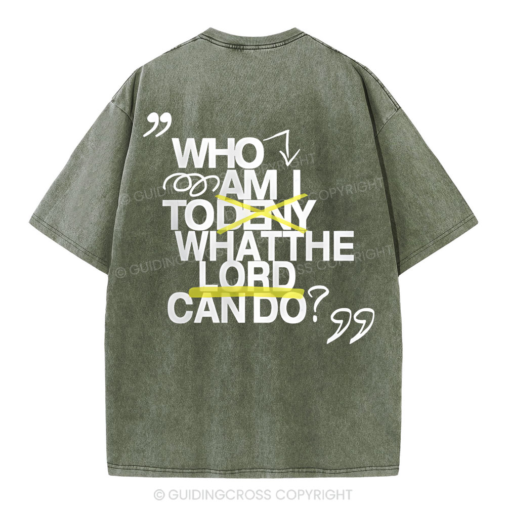 Who Am I Christian Washed T-Shirt
