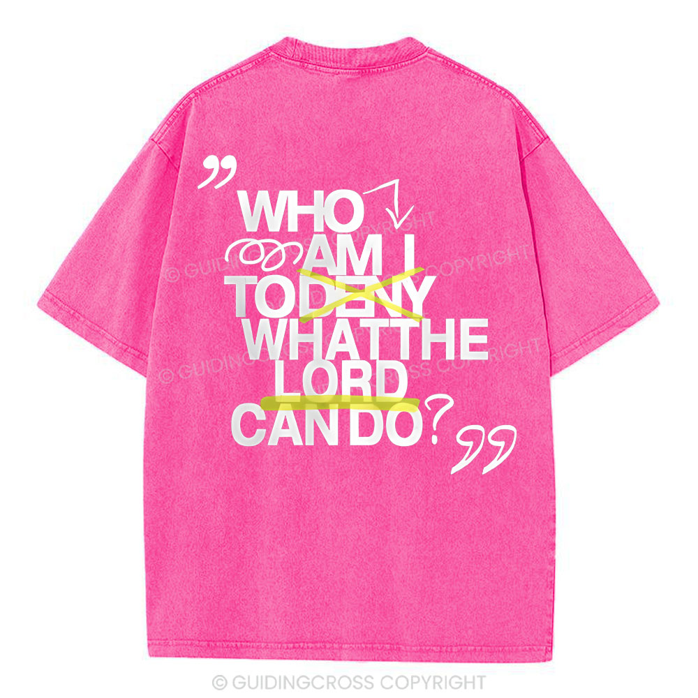 Who Am I Christian Washed T-Shirt