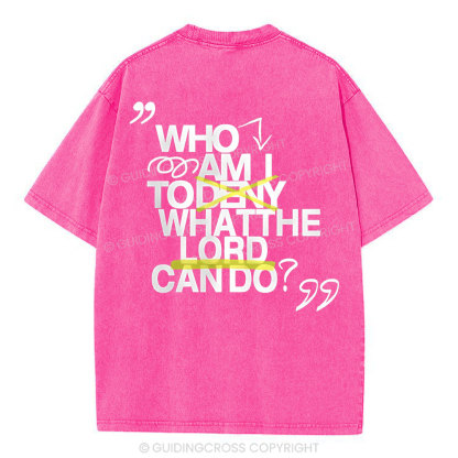 Who Am I Christian Washed T-Shirt