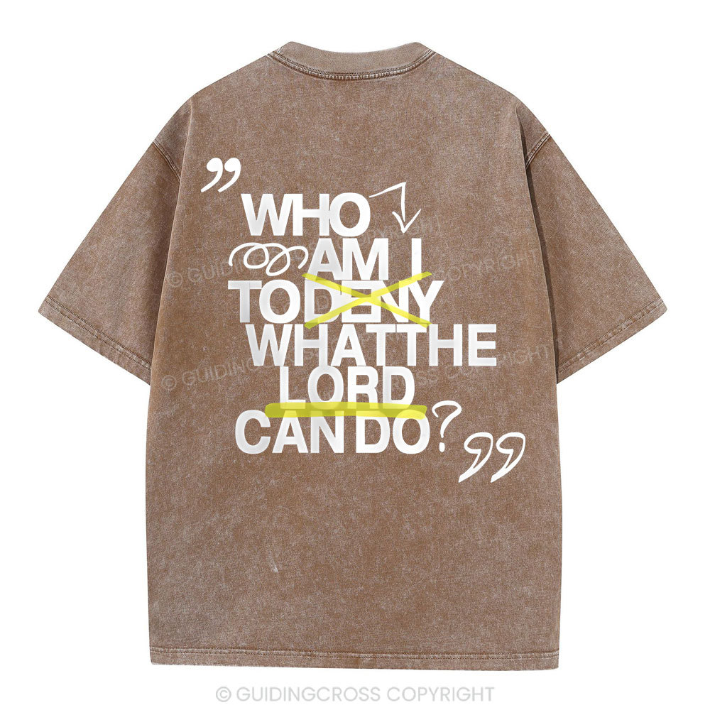 Who Am I Christian Washed T-Shirt