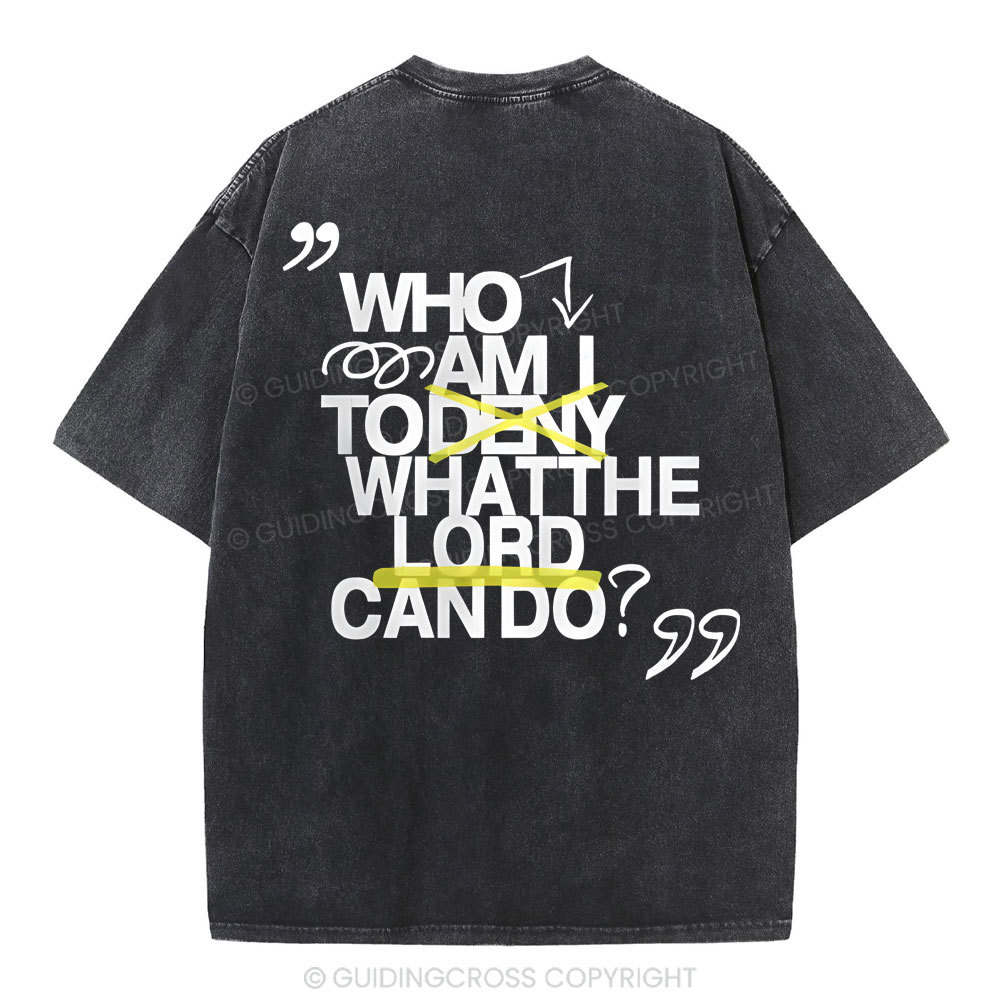 Who Am I Christian Washed T-Shirt