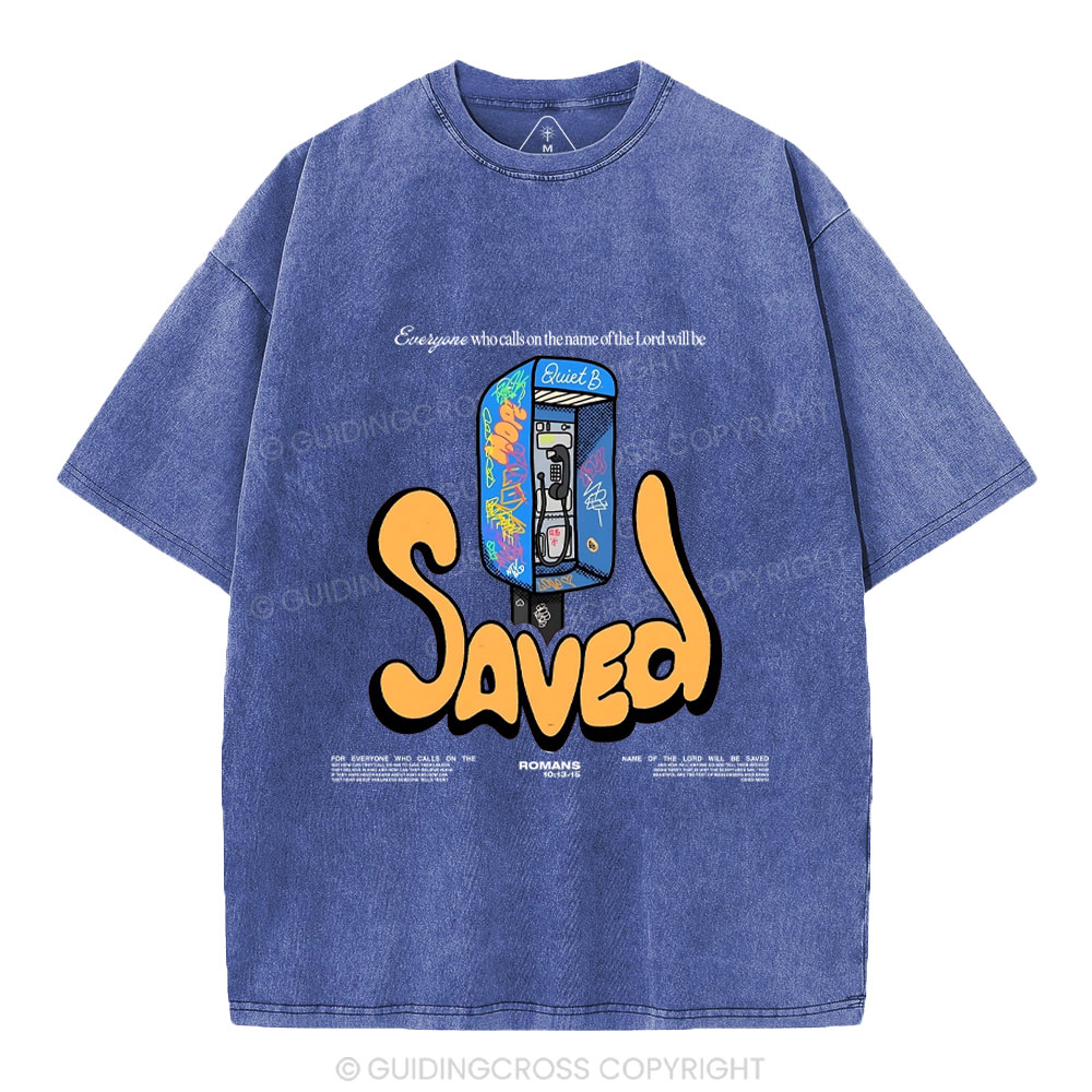 Who Calls On The Name Of The Lord Will Be Saved Christian Washed T-Shirt