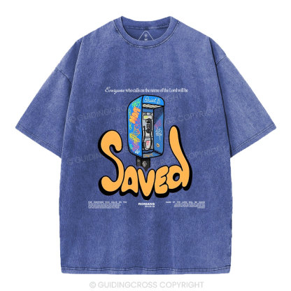 Who Calls On The Name Of The Lord Will Be Saved Christian Washed T-Shirt