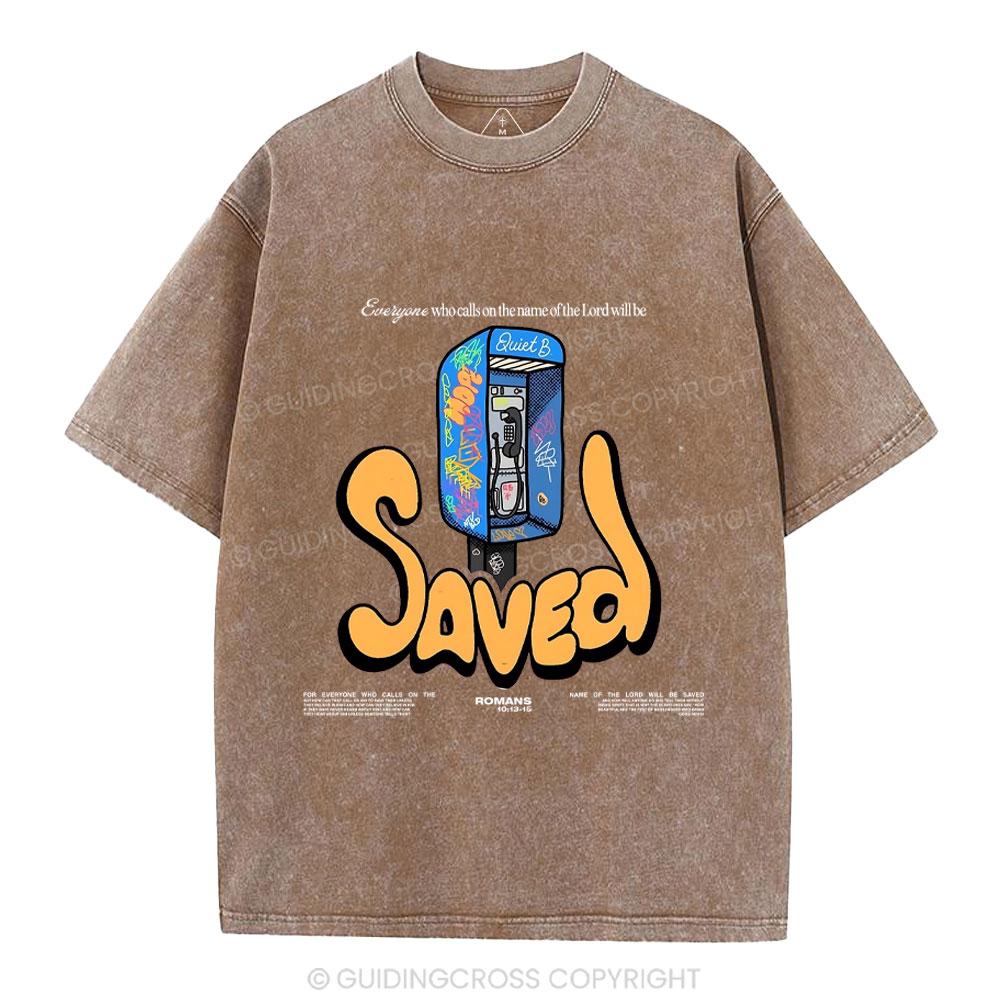Who Calls On The Name Of The Lord Will Be Saved Christian Washed T-Shirt