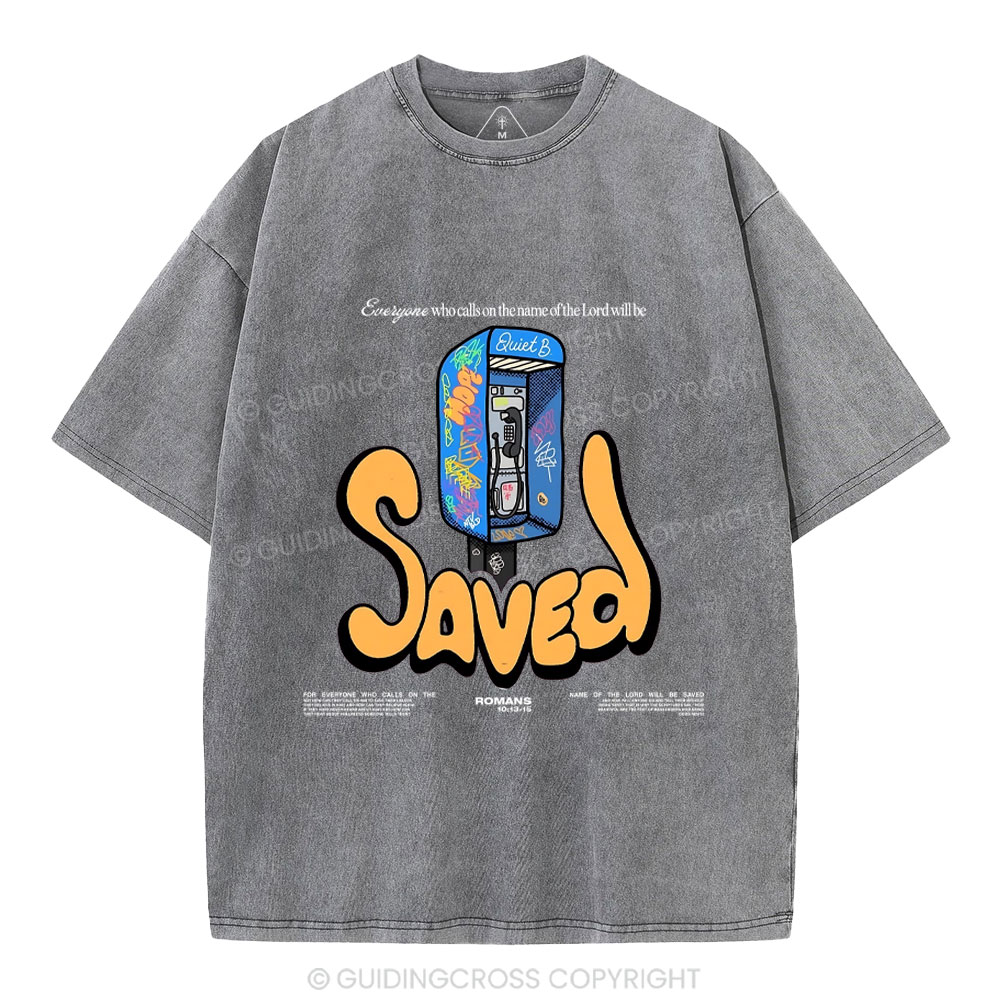 Who Calls On The Name Of The Lord Will Be Saved Christian Washed T-Shirt
