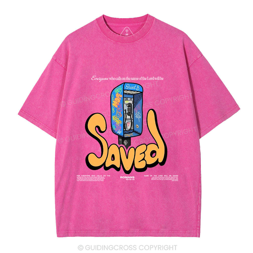 Who Calls On The Name Of The Lord Will Be Saved Christian Washed T-Shirt