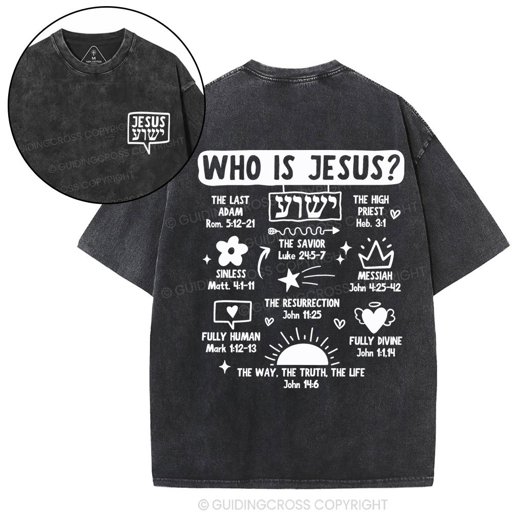 Double-sided sample washed T-Shirt Sale - GuidingCross